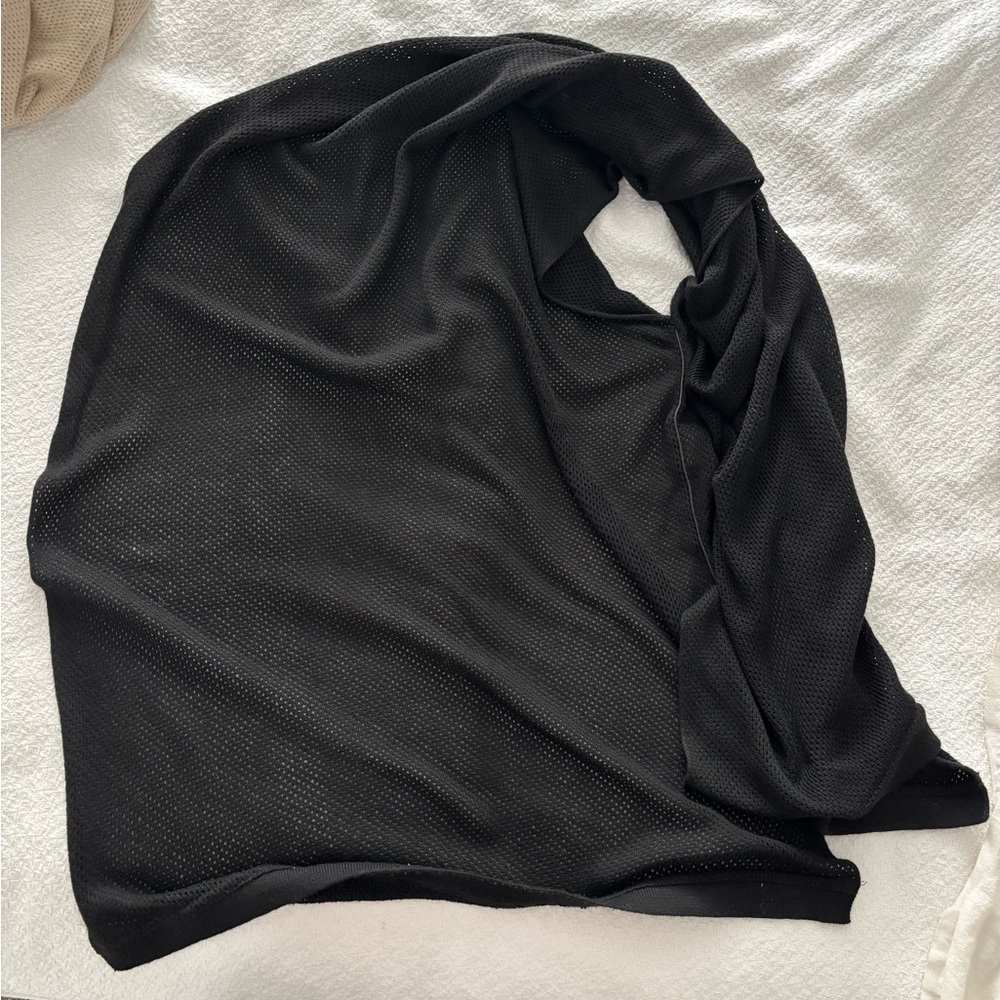 We Are Amma Cocoon nursing cover wrap shawl in black